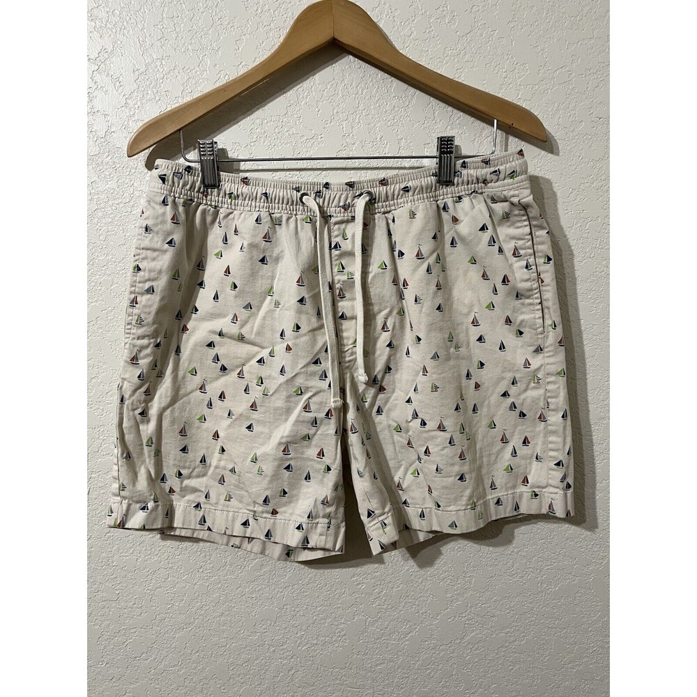 Men's J Crew Mercantile Dock Sailboat Shorts Cotton Size M